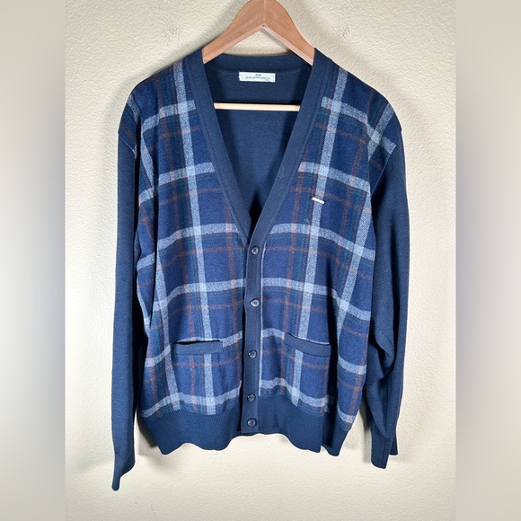 Balenciaga Men’s Golf Plaid Wool Cardigan- Paris - Picture 4 of 14